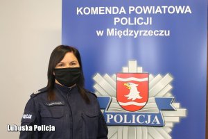 sierżant sztabowy Agnieszka Chmielewska - dzielnicowa Komendy Powiatowej Policji w Międzyrzeczu