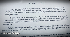 treść listu z podziękowaniami
