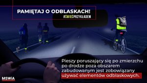 plakat promujący noszenie odblasków