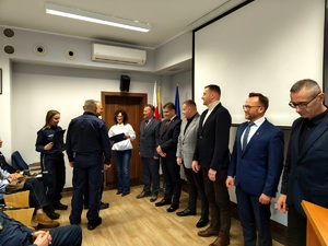 na zdjęciu widoczni samorządowcy podczas narady rocznej