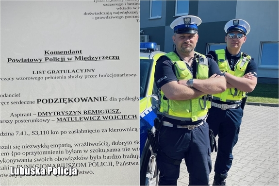 Jesteśmy Po To By Pomagać I Chronić Wyjątkowe Podziękowanie Dla Policjantów Aktualności